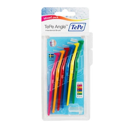 TePe Angle Μεσοδόντια Βουρτσάκια All Sizes Mixed Pack 6τμχ