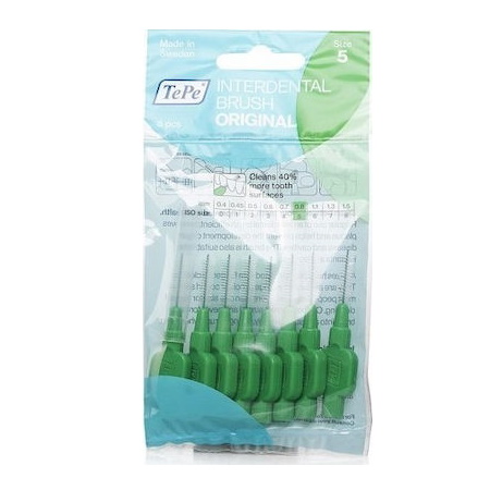 Tepe Μεσοδόντια Βουρτσάκια medium 0.8 mm Πράσινο 8τμχ