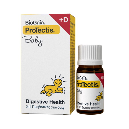 BioGaia Protectis Baby +D Digestive Health Προβιοτικές Σταγόνες για την Αντιμετώπιση των Κολικών 5ml