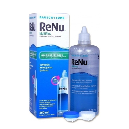 Bausch & Lomb ReNu Multiplus Διάλυμα Καθαρισμού Φακών Επαφής Πολλαπλών Χρήσεων 360ml