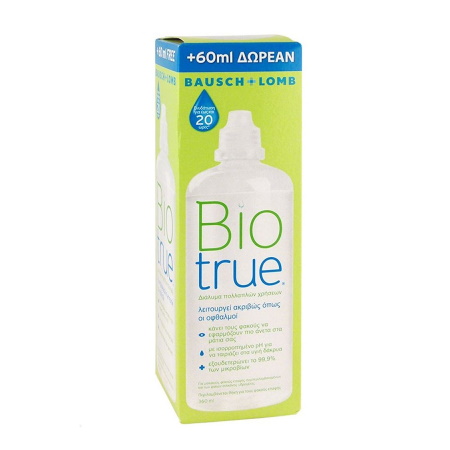 Bausch & Lomb BioTrue Υγρό Φακών Επαφής Πολλαπλών Χρήσεων 360ml