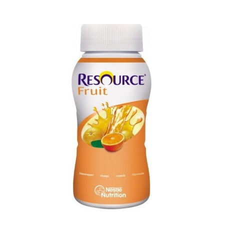 Nestle Resource Fruit Ειδικό Συμπλήρωμα Διατροφής Υψηλής Θερμιδικής Αξίας με Γεύση Πορτοκάλι 200ml