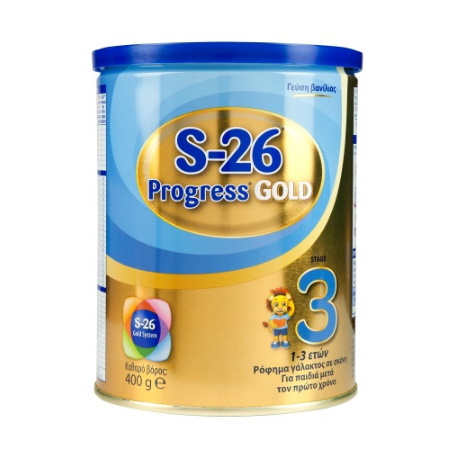 S-26 Gold 3 Progress Βρεφικό Γάλα σε σκόνη για βρέφη από 1 έτους 400gr