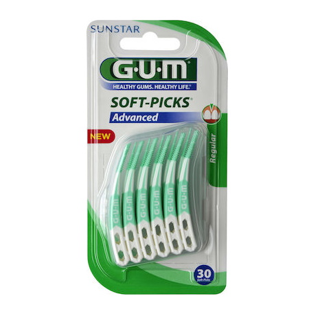 Gum 650 Soft Picks Advanced Regular Μεσοδόντια Βουρτσάκια Μέγεθος Regular 30τμχ