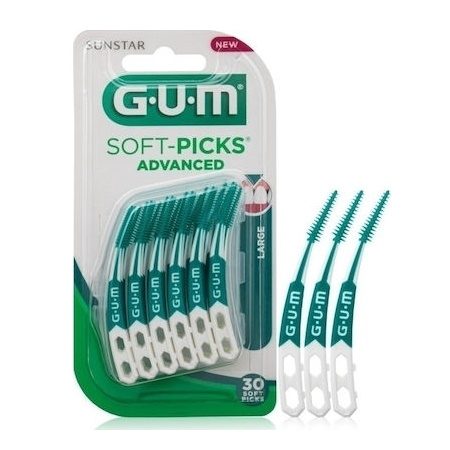 Gum 651 Soft Picks Advanced Large Μεσοδόντια Βουρτσάκια Μέγεθος Μεγάλο 30τμχ