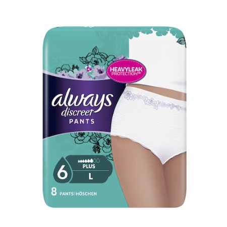 Always Discreet Pants Large Πάνες Βρακάκια για την Ακράτεια 8τμχ