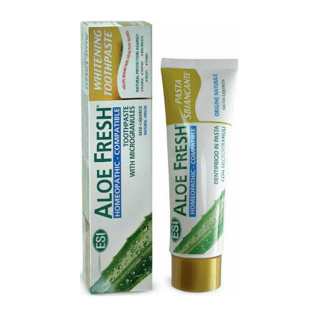 Esi Aloe Fresh Whitening Paste Λευκαντική Οδοντόκρεμα Κατάλληλη για Ομοιοπαθητική 100ml