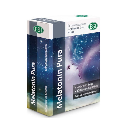 Esi Melatonin Pura Συμπλήρωμα Διατροφής για τον Ύπνο 120 ταμπλέτες