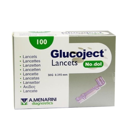 Menarini Glucoject Βελόνες Μέτρησης Γλυκόζης 100 Lancets