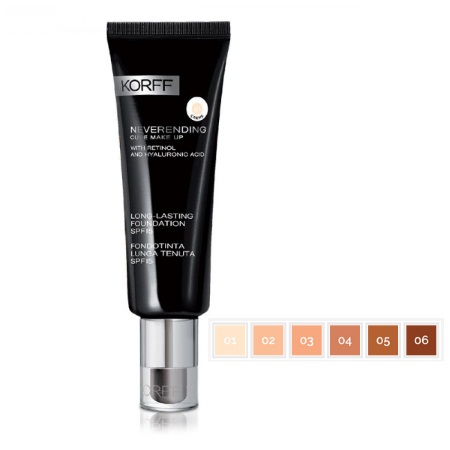 Korff Cure Long Lasting Foundation SPF15 01 Creme Βάση Μακιγιάζ 30ml