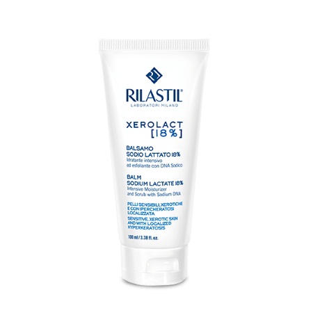 Rilastil Xerolact Balm Sodium Lactate 18% Ενυδατικό Βάλσαμο Σώματος, Αντιμετώπιση Υπερκεράτωσης 100ml