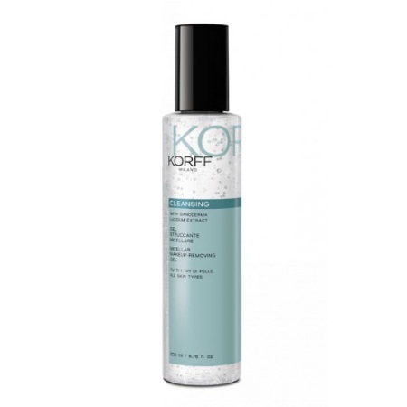 Korff Micellar Makeup Removing Gel Τζελ Αφαίρεσης Μακιγιάζ για όλους τους Τύπους Δέρματος με εκχύλισμα από Γανόδερμα το Λαμπερό 200ml