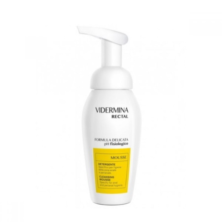 Vidermina Rectal Cleansing Mousse Αφρός καθαρισμού για την υγιεινή της περιπρωκτικής περιοχής και των αιμορροΐδων 200ml