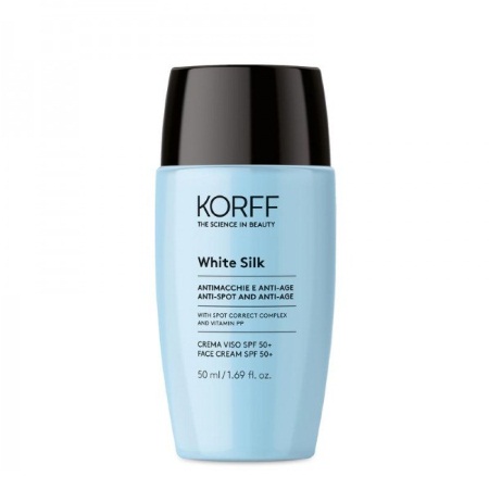 Korff White Silk Face Cream Λευκαντική κρέμα προσώπου SPF50+ 50ml