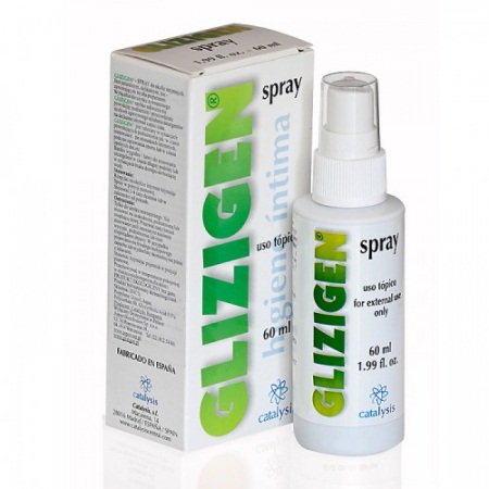 Catalysis Glizigen Intimate Spray Θεραπεία του ιού των ανθρωπίνων θηλωμάτων και του έρπητα των γεννητικών οργάνων 60ml