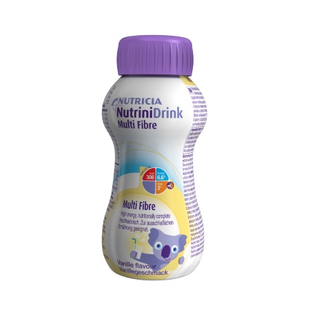 Nutricia Nutrini Drink Multi Fibre Πρωτεϊνούχο Συμπλήρωμα Διατροφής Με Γεύση Βανίλια 200ml