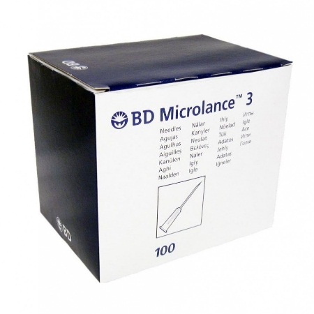 BD Microlance Βελόνες Μιας Χρήσεως 27G x 1/2 100 Τεμάχια