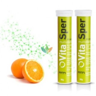 VitaSper Multivitamins Πολυβιταμίνες με γεύση Πορτοκάλι 20 αναβράζοντα δισκία + ΔΩΡΟ 1+1