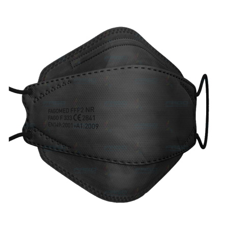 Famex FFP2 NR 5ply Premium Particle Filtering Half Mask Χρώμα Μαύρο 10 τεμάχια
