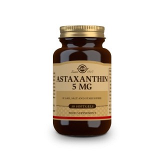 Solgar Astaxanthin 5mg Συμπλήρωμα διατροφής με αντιοξειδωτικές ιδιότητες 30 μαλακές κάψουλες