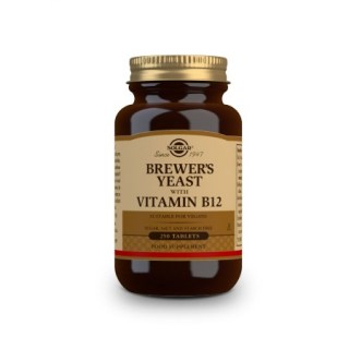 Solgar Brewers Yeast 500 mg with vitamin B12 Συμπλήρωμα διατροφής για τόνωση του οργανισμού 250 ταμπλέτες