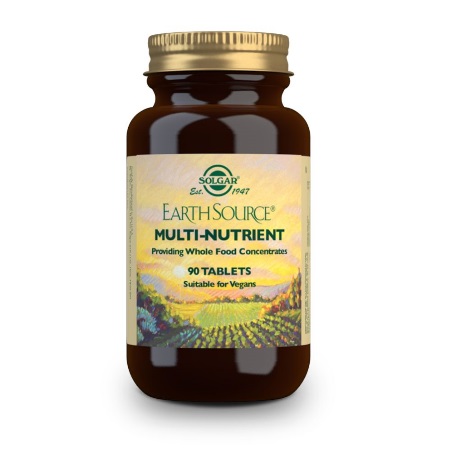 Solgar Earth Source Multi-Nutrient Πολυβιταμινούχο Συμπλήρωμα Διατροφής με Υπερτροφές, Φυτικά Ένζυμα & Φυτικά Ωμέγα 3-6 Λιπαρά Οξέα 90 Δισκία