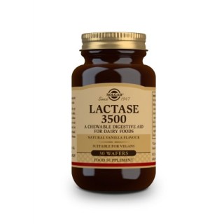 Solgar Lactase 3500 Συμπλήρωμα διατροφής για τη δυσανεξία στη λακτόζη 30 μασώμενες ταμπλέτες