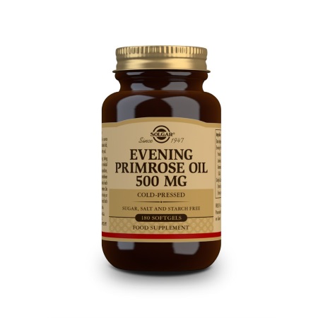 Solgar Evening Primrose Oil 500mg Συμπλήρωμα διατροφής με ωμέγα 6 λιπαρά οξέα 180 μαλακές κάψουλες