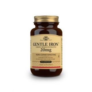 Solgar Gentle Iron 20mg Συμπλήρωμα διατροφής για την υγεία του αιμοποιητικού συστήματος 90 φυτικές κάψουλες