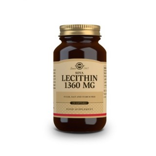 Solgar Soya Lecithin 1360mg Συμπλήρωμα διατροφής για το μεταβολισμό λίπους και τη προστασία ήπατος 250 μαλακές κάψουλες
