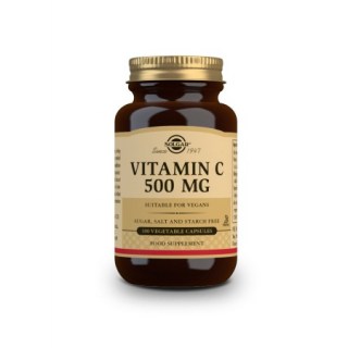 Solgar Vitamin C with Rose Hips 500mg Συμπλήρωμα διατροφής με βιταμίνη C και βιοφλαβονοειδή 100 ταμπλέτες