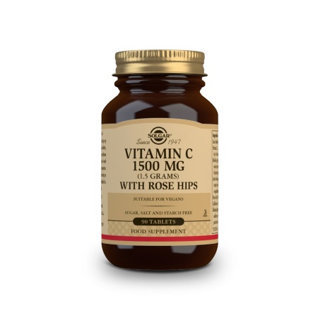 Solgar Vitamin C with Rose Hips 1500mg 90 ταμπλέτες