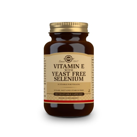 Solgar Vitamin E with yeast free Selenium 100 φυτικές κάψουλες