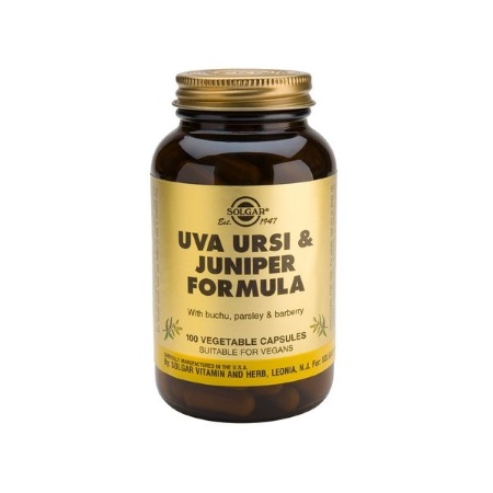 Solgar Uva Ursi and Juniper Formula Συμπλήρωμα διατροφής με διουρητική δράση 100 φυτικές κάψουλες