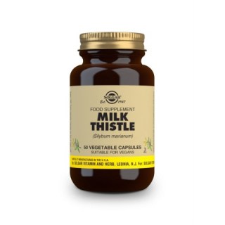 Solgar Milk Thistle Συμπλήρωμα διατροφής με γαϊδουράγκαθο για την προστασία του ήπατος 50 φυτικές κάψουλες