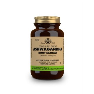 Solgar Ashwagandha Root Extract Συμπλήρωμα διατροφής για το άγχος 60 φυτικές κάψουλες
