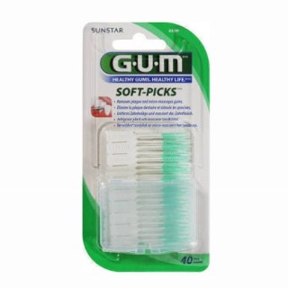 Gum 632 Soft Picks Regular Μεσοδόντια Βουρτσάκια Μιας Χρήσης 40 τεμάχια + πρακτική θήκη μεταφοράς