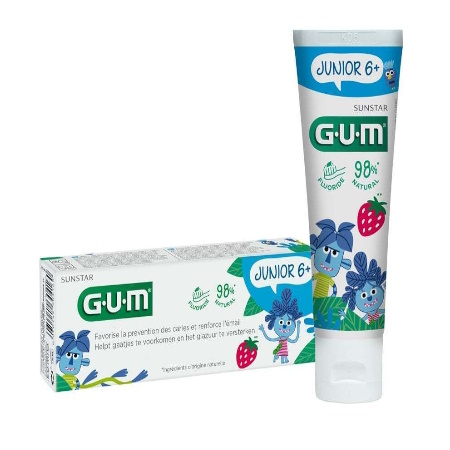 Gum Junior 6+ Οδοντόκρεμα για Παιδιά με Γεύση Φράουλα 50ml