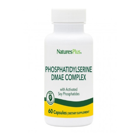 Natures Plus Phosphatidylserine DMAE Complex Φόρμουλα Για Τη Βελτίωση Των Εγκεφαλικών Λειτουργιών 60 Κάψουλες