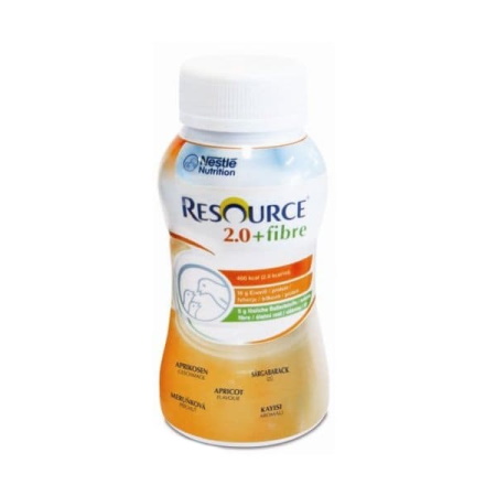 Nestle Resource 2.0 & Fibre Apricot Διάλυμα Εντερικής Σίτισης σε Υγρή Μορφή με Γεύση Βερύκοκο 200ml