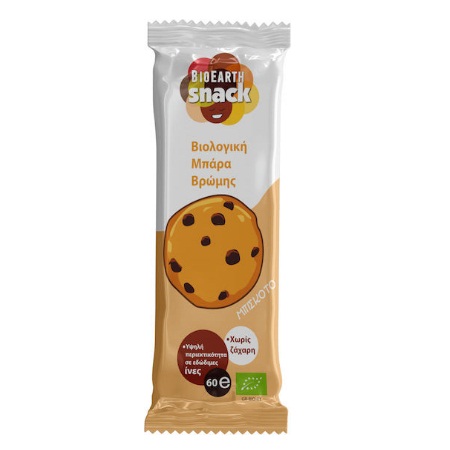 Bioearth Snack Βιολογική Μπάρα Βρώμης με Γεύση Μπισκότο 60gr