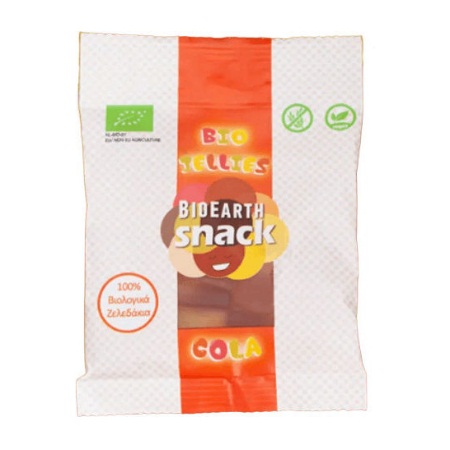 Bioearth Snack Bio Jellies Ζελεδάκια με Γεύση Cola 55gr