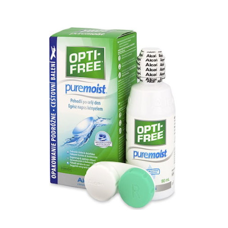 Alcon Opti free Pure Moist Hydraglyde Travel Pack Υγρό Φακών Επαφής 90ml