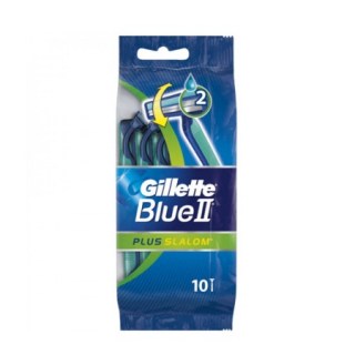 Gillette Blue II Plus Slalom Ανδρικά Ξυραφάκια μιας Χρήσης 10 τεμάχια