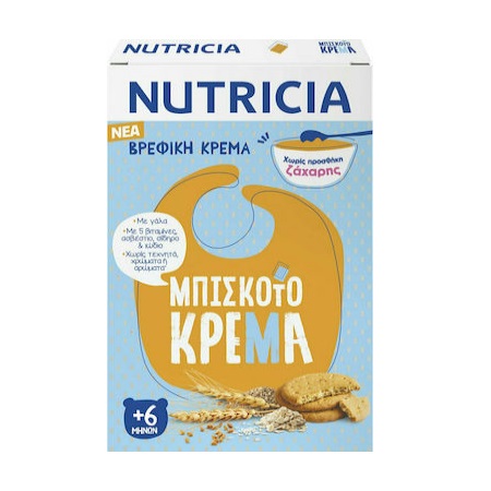 Nutricia Βρεφική Κρέμα Μπισκοτόκρεμα από 6 μηνών 250gr