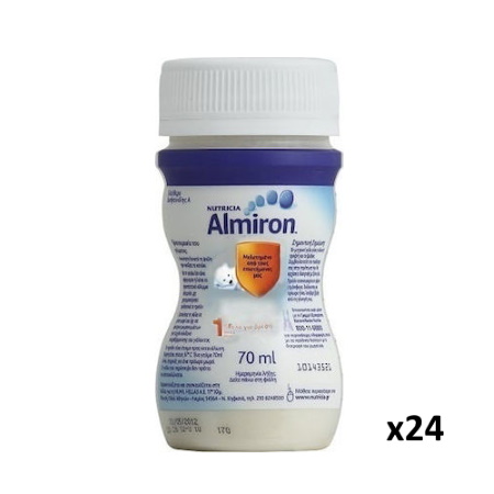 Nutricia Almiron 1 Γάλα σε Υγρή Μορφή για Βρέφη από 0-6 Μηνών 70ml 24 τεμάχια