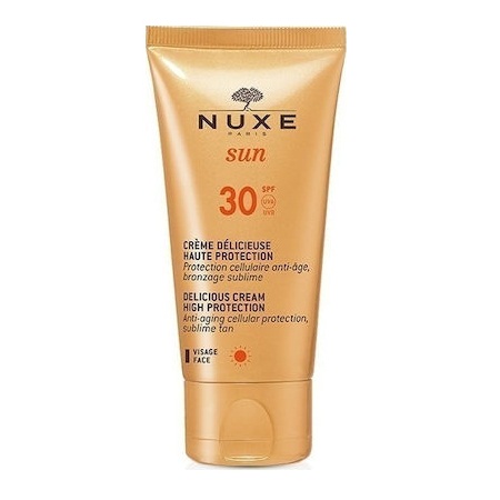 Nuxe Sun Delicious Cream High Protection Αντηλιακή Κρέμα Προσώπου Υψηλής Προστασίας SPF30 50ml