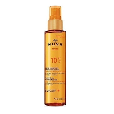 Nuxe Sun Tanning Oil High Protection For Face And Body Λάδι Μαυρίσματος Υψηλής Προστασίας Για Πρόσωπο & Σώμα SPF10 150ml