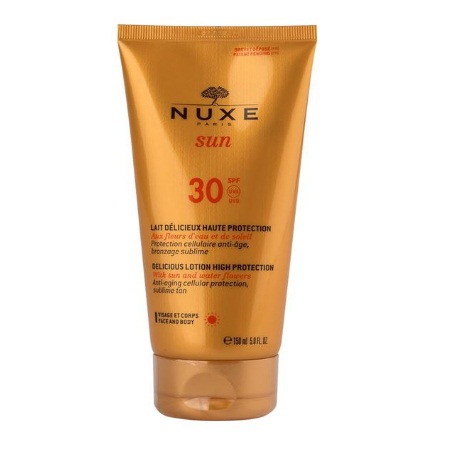 Nuxe Sun Delicious Lotion Face & Body Αντηλιακό Γαλάκτωμα Υψηλής Προστασίας για Πρόσωπο & Σώμα SPF30 150ml