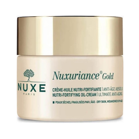 Nuxe Nuxuriance Gold Nutri-Fortifying Oil-Cream Αντιγηραντική Κρέμα Ημέρας για Θρέψη & Ενυδάτωση 50ml